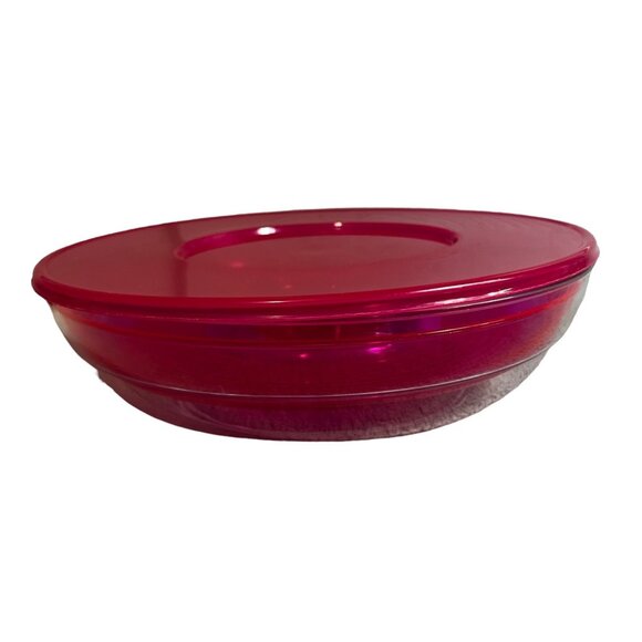 Two Tiered Plastic Cold Storage Catering Food Storage Dip Cocktail Bowl with Lid - Picture 1 of 9